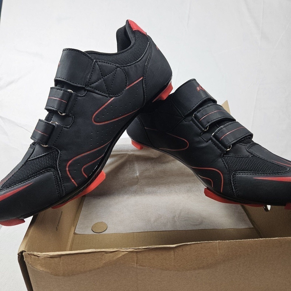 KESCOO EU Size 47 US 13 Cycling Shoes New Black And Red